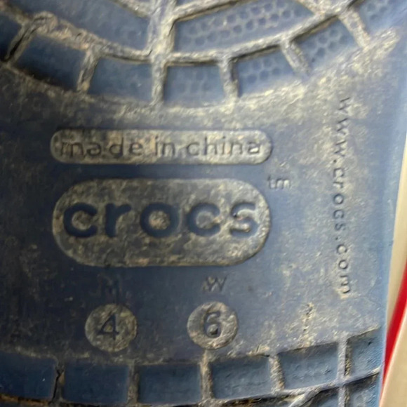 DISNEY X Crocs Collab Parks Mickey Cutout White Red Navy Blue Men 4 Ladies 6 - Picture 11 of 12